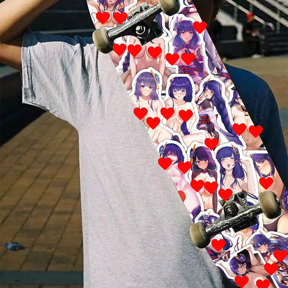 54pcs Genshin Impact - Raiden Shogun Hentai Stickers
