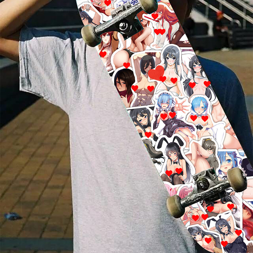 54pcsRe:Zero-Rem & Steins;Gate-Makise Kurisu Nude Anime Stickers