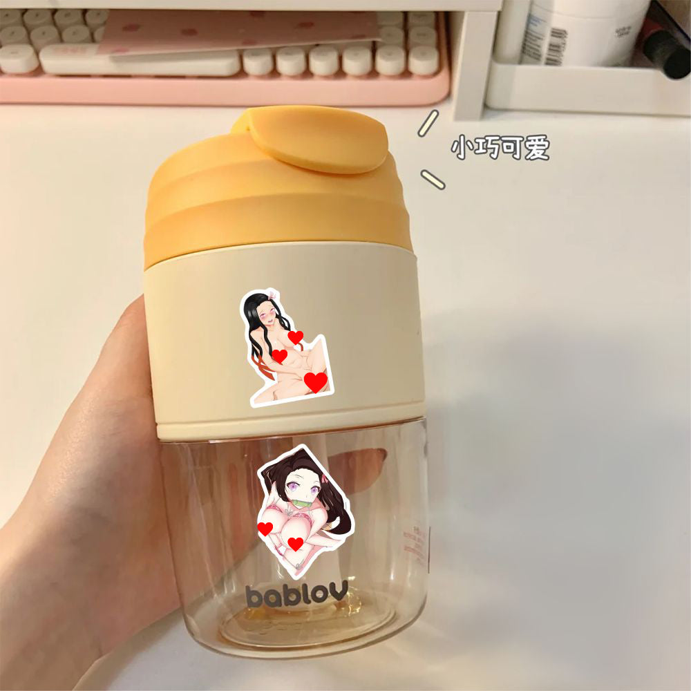 54 pcs Demon Slayer - Nezuko Lewd Hentai Anime Sticker