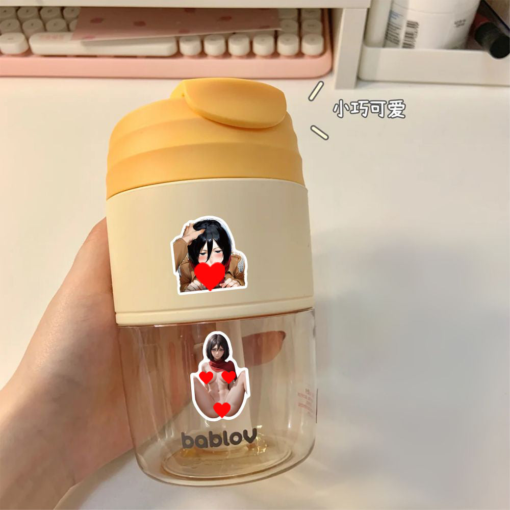 104 pcs Attack on Titan - Naked Anime Girls Stickers Having Sex