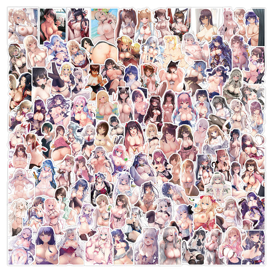 Hentai Sexy Naked Truth Nude Anime Stickers Uncensored Having Sex,Lewd Anime Waifu Decals for 18+ Adults,Japanese Anime Pron Girl Sticker