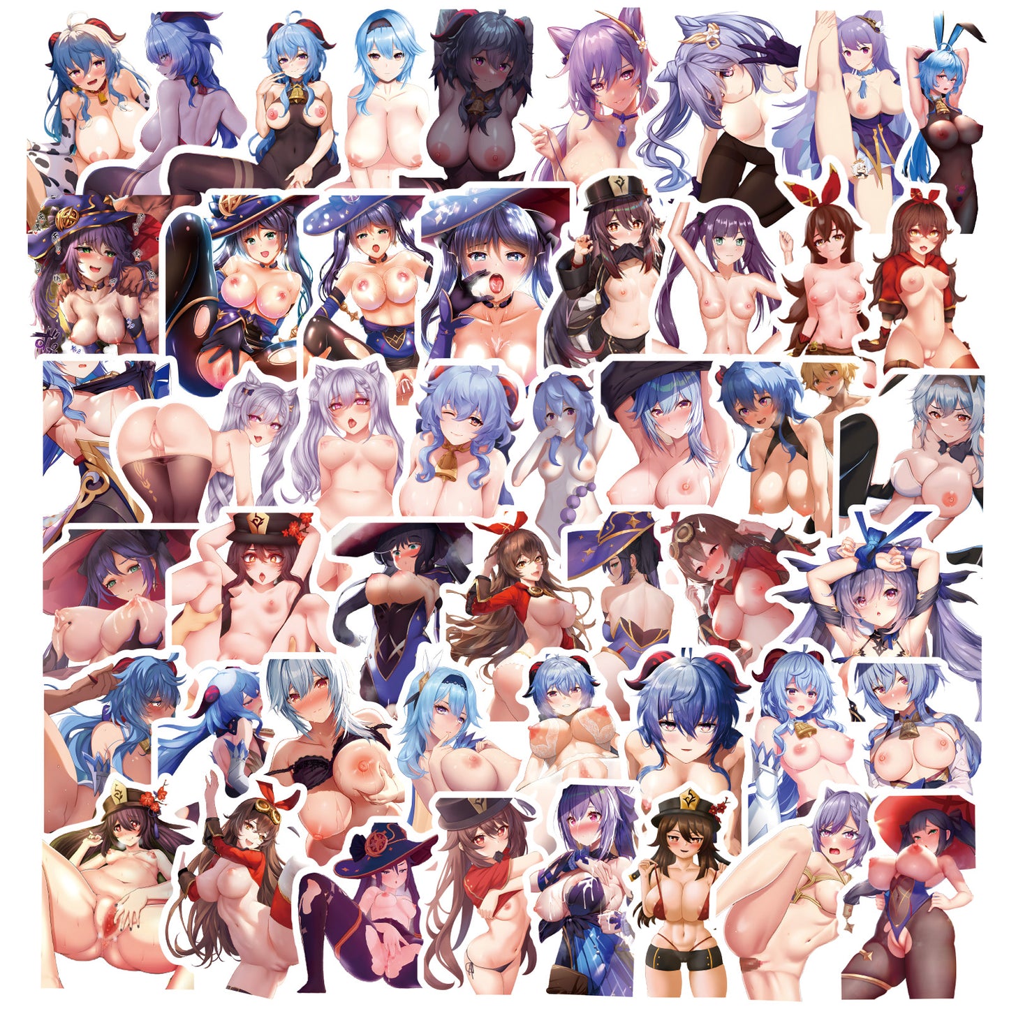 103 pcs Genshin Impact - A Set Sensual Hentai Stickers