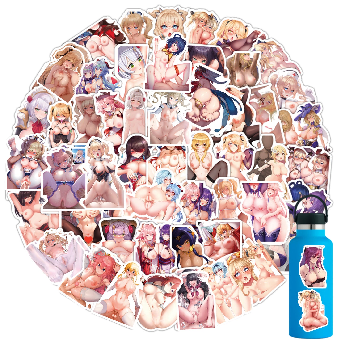 108 pcs Genshin Impact - C Set Sensual Hentai Stickers