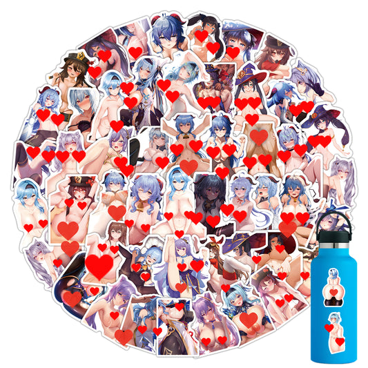 103 pcs Genshin Impact - A Set Sensual Hentai Stickers
