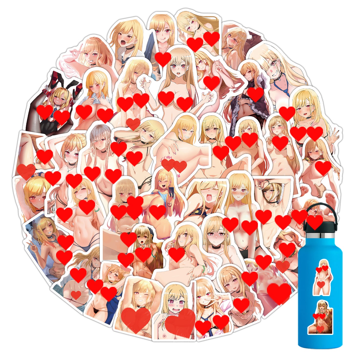 54 psc Sono Bisque Doll wa Koi o Suru - Kitagawa Marin Lewd Anime Waifu Sticker