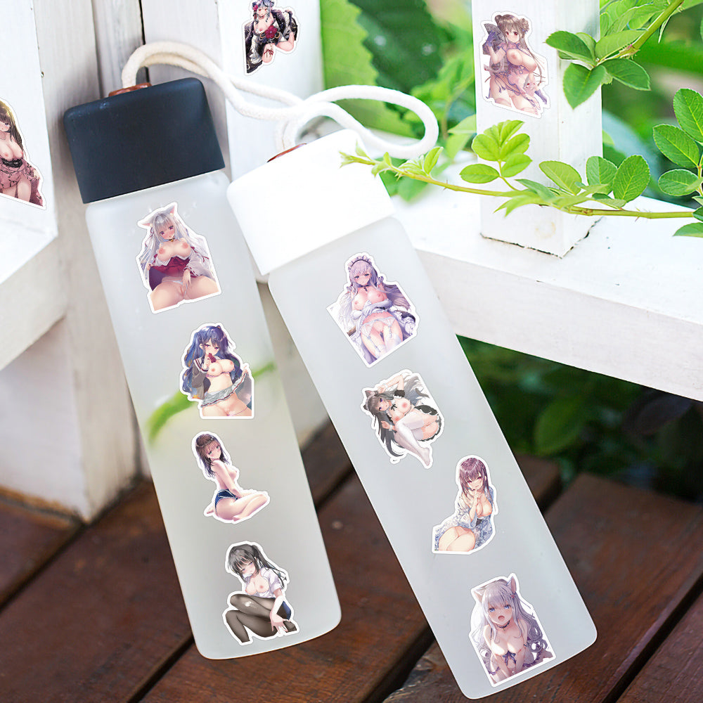 Hentai Sexy Naked Truth Nude Anime Stickers Uncensored Having Sex,Lewd Anime Waifu Decals for 18+ Adults,Japanese Anime Pron Girl Sticker