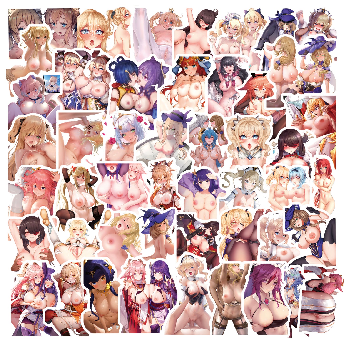 108 pcs Genshin Impact - C Set Sensual Hentai Stickers